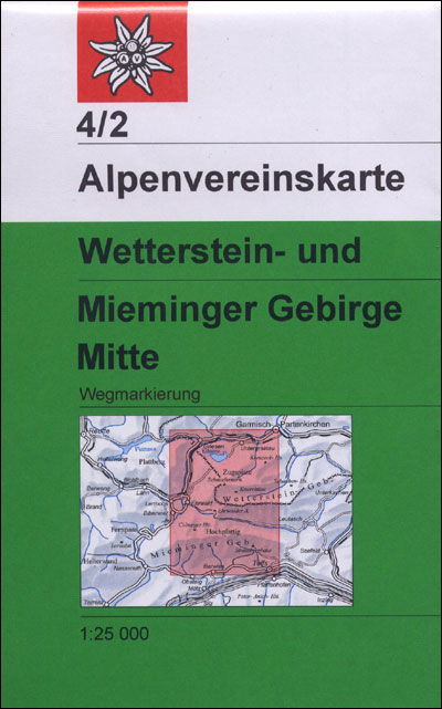 Cover for Wetterstein- und Mieminger Gebirge Mitte - Alpenvereinskarte (Map) (2018)