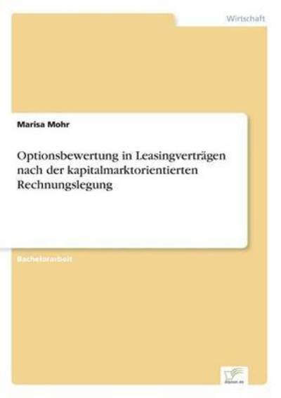 Cover for Mohr · Optionsbewertung in Leasingverträg (Bog) (2015)