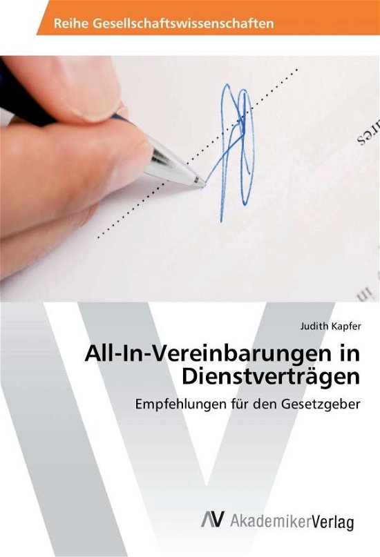 Cover for Kapfer · All-In-Vereinbarungen in Dienstv (Book)
