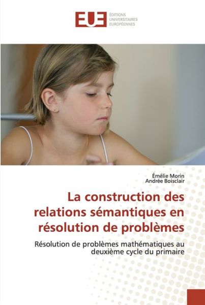 Cover for Morin · La construction des relations sém (Book) (2020)