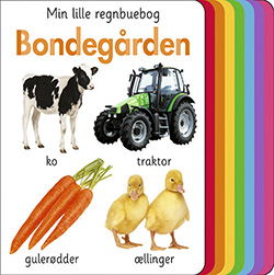 Cover for Min lille regnbuebog: Min lille regnbuebog - Bondegården (Kartonbuch) [1. Ausgabe] (2021)