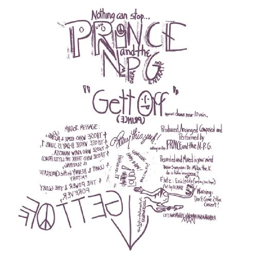 Cover for Prince &amp; the New Power Generation · Gett Off (One-Sided Vinyl) (RSD 2023) (LP) [Reissue edition] (2023)