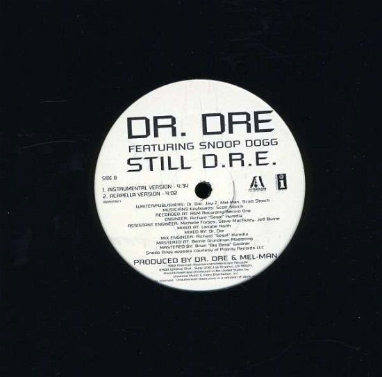 Cover for Dr. Dre · Still D.r.e. ( Radio Edit / LP Version B/w Instrumental Version / Acapella Version ) (12&quot;) [W Instrumental, Acapella edition] (1999)