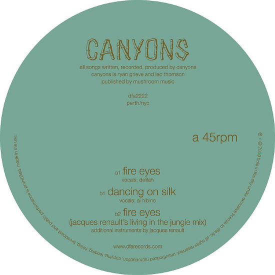 Cover for Canyons · Fire Eyes (LP) (2009)