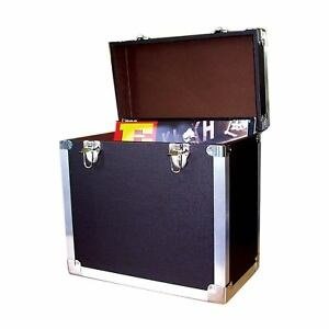 Lp Record Storage Carry Case Black - Black - Audio & HiFi - STEEPLETONE - 5025088205210 - 