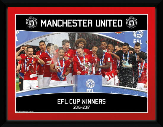 Manchester United: Efl Cup Winners 16/17 (Stampa In Cornice 15x20 Cm) - Manchester United - Merchandise - Gb Eye - 5028486381210 - 