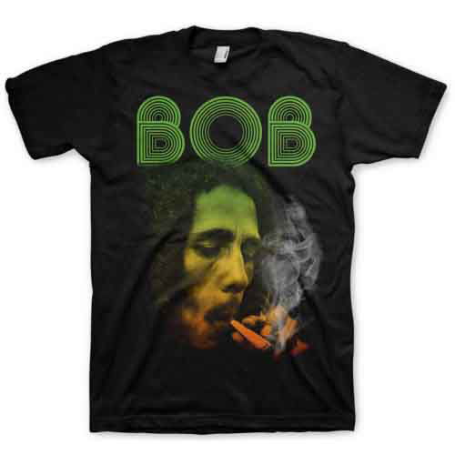 Cover for Bob Marley · Bob Marley Unisex T-Shirt: Smoking Da Erb (Black) (T-shirt) [size L] [Black - Unisex edition] (2015)