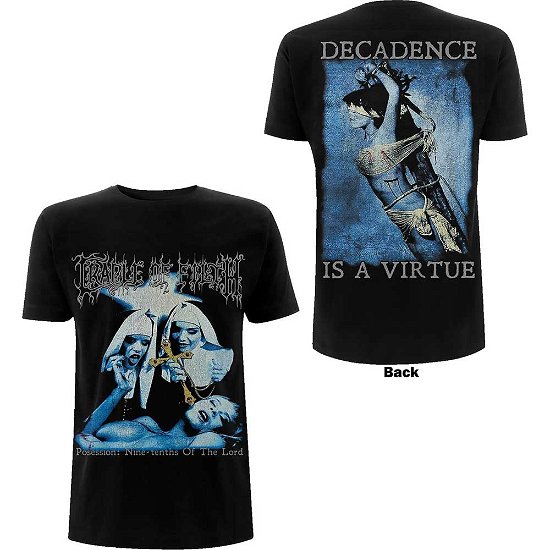 Cover for Cradle Of Filth · Cradle Of Filth Unisex T-Shirt: Decadence (Back Print) (T-shirt) [size S]
