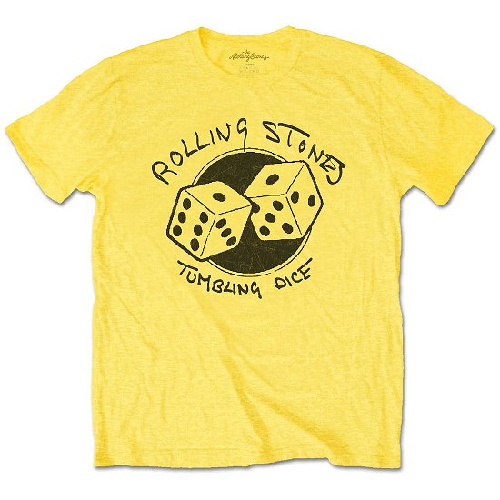 Cover for The Rolling Stones · The Rolling Stones Unisex T-Shirt: Tumbling Dice (T-shirt) [size S] [Yellow - Unisex edition]
