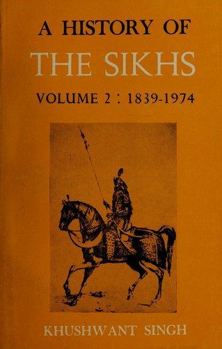 Cover for Khushwant Singh · A History of the Sikhs, Volume I: 1469-1839 (Hardcover Book) (2019)