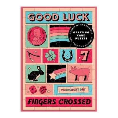 Good Luck Greeting Card Puzzle - Berlin Michelle Galison - Brætspil - Galison - 9780735367210 - 15. april 2021