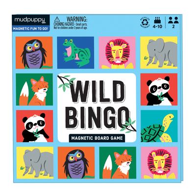 Cover for Mudpuppy · Wild Bingo Magnetic Board Game (GAME) (2021)