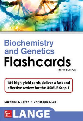 Cover for Suzanne Baron · Lange Biochemistry and Genetics Flashhcards, Third Edition (Paperback Book) (2018)