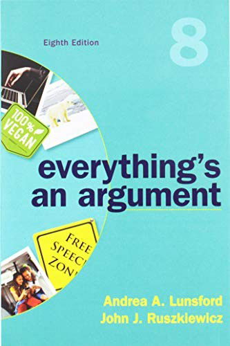 Cover for Andrea A. Lunsford · Everything's an Argument 8e &amp; Writer's Help 2.0, Lunsford Version (Paperback Book) (2018)