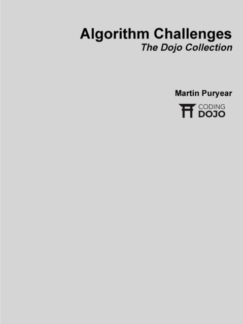 Martin Puryear · Algorithm Challenges, Paperback (Paperback Book) (2016)