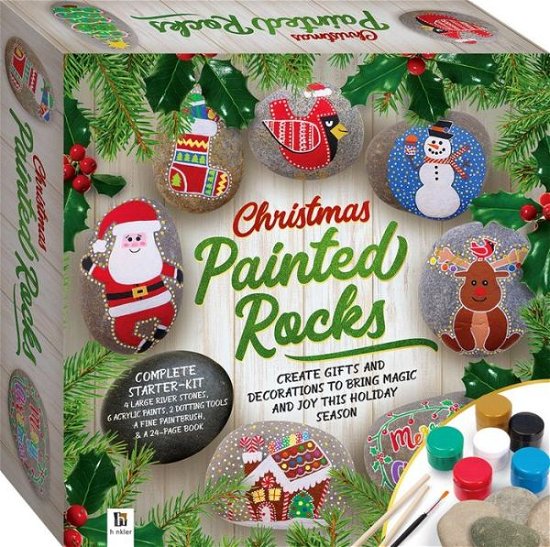 Cover for Hinkler Books Hinkler Books · Christmas Painted Rocks (Tuck Box) (Book) (2018)