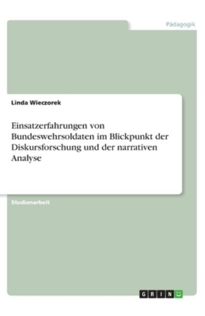 Cover for Wieczorek · Einsatzerfahrungen von Bundes (Book)