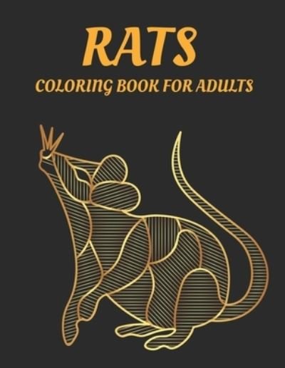 Cover for Dhn Book Treasure · Rats Coloring Book For Adults: Cute and Lovable Rats Coloring Book For Adults. Large Print Designs for Seniors (Paperback Book) (2021)