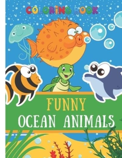 Cover for Coloring Book · Funny Ocean Animals (Paperback Book) (2020)