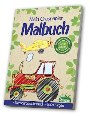 Malbuch Graspapier - Fahrzeuge - Media Verlagsgesellschaft - Kirjat - Media Verlagsgesellschaft - 4019393988211 - maanantai 23. elokuuta 2021