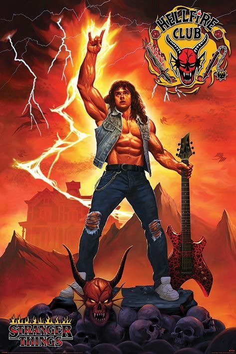 Cover for Stranger Things: Pyramid · Stranger Things Poster Set Hellfire Club Rock God (Spielzeug) (2023)