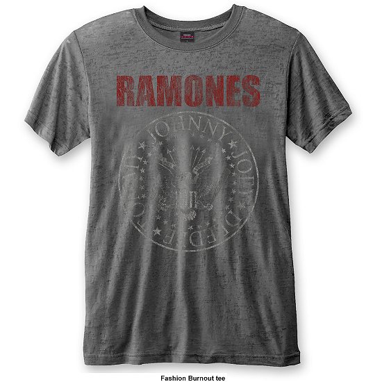Cover for Ramones · Ramones Unisex T-Shirt: Presidential Seal (Burnout) (T-shirt) [size S] [Grey - Unisex edition]