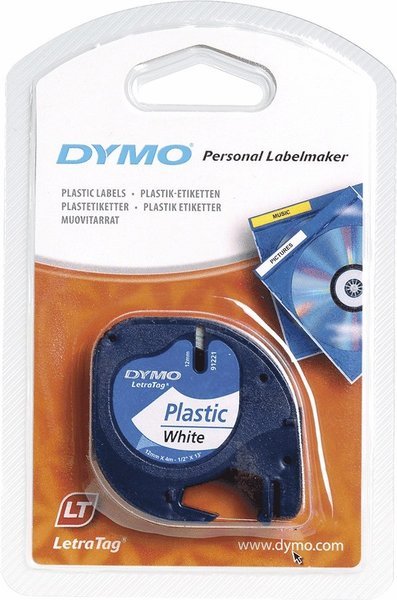 Cover for Dymo · Dy Lt Plast Blk / wht Tape Eu (Merchandise) (MERCH) (2017)