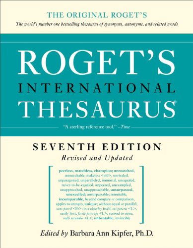 Cover for Barbara Ann Kipfer · Roget's International Thesaurus, 7th Edition (Paperback Book) (2011)