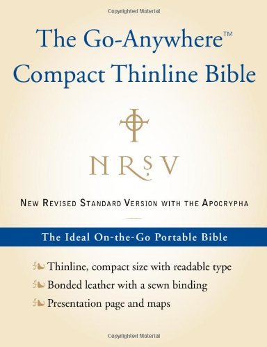 Cover for Nccc · NRSV, The Go-Anywhere Compact Thinline Bible with the Apocrypha, Bonded Leather, Navy: The Ideal On-the-Go Portable Bible (Hardcover bog) (2009)