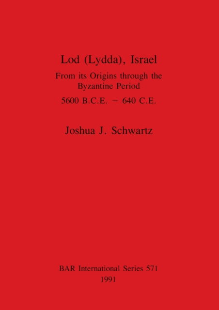 Cover for Joshua J. Schwartz · Lod (Lydda), Israel (N/A) (1991)