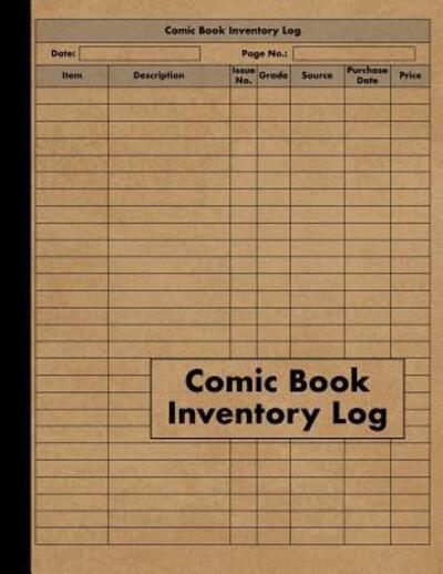 Cover for Red Tiger Press · Comic Book Inventory Log (Paperback Book) (2019)