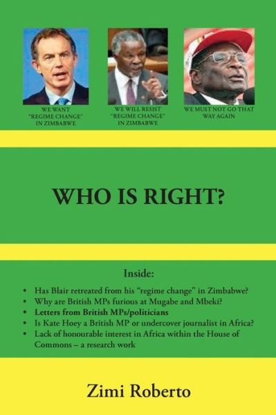 Cover for Zimi Roberto · Who Is Right? (Paperback Book) (2007)