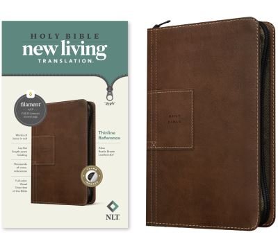 Cover for Tyndale · NLT Thinline Reference Zipper Bible, Filament Enabled Editio (Leather Book) (2022)