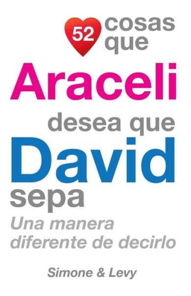 52 Cosas Que Araceli Desea Que David Sepa: Una Manera Diferente De Decirlo - J L Leyva - Bücher - Createspace - 9781503120211 - 5. November 2014