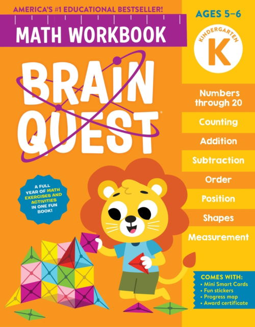 Brain Quest Math Workbook: Kindergarten - Workman Publishing - Kirjat - Workman Publishing - 9781523524211 - torstai 11. heinäkuuta 2024