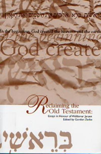 Cover for Gordon Zerbe · Reclaiming the Old Testament (Paperback Book) (2018)