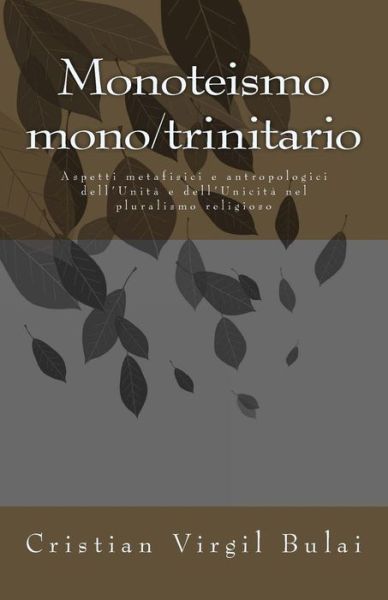 Cover for C Cristian Virgil Bulai B · Monoteismo Monotrinitario (Paperback Book) (2017)