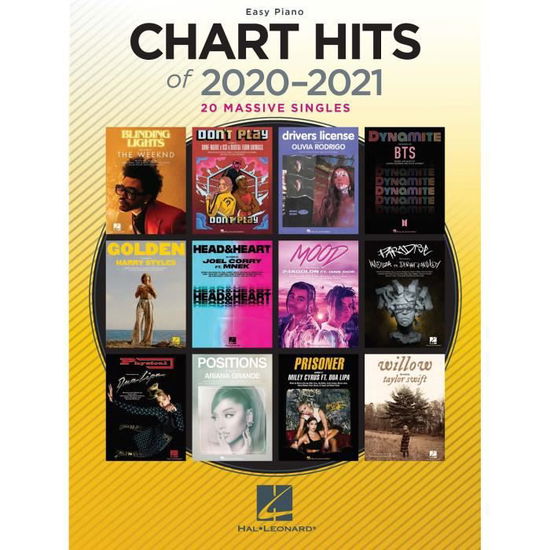 Cover for Chart Hits of 2020-2021 Easy Piano (Paperback Book) (2021)