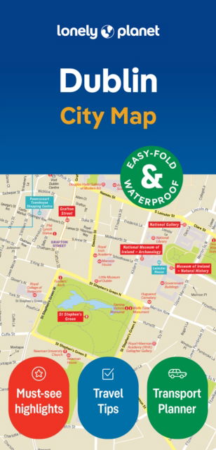 Cover for Lonely Planet · Lonely Planet Dublin City Map - Map (Kort) (2024)