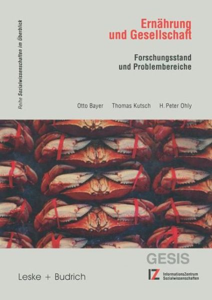 Cover for Otto Bayer · Ernahrung Und Gesellschaft: Forschungsstand Und Problembereiche (Paperback Book) [Softcover Reprint of the Original 1st 1999 edition] (2012)