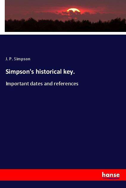 Cover for Simpson · Simpson's historical key. (Book)