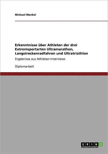 Cover for Mankel · Erkenntnisse über Athleten der d (Book) [German edition] (2009)