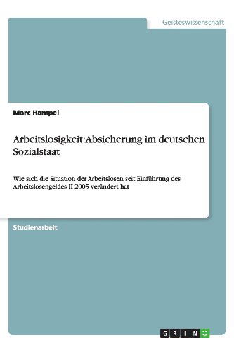 Cover for Hampel · Arbeitslosigkeit: Absicherung im (Book) [German edition] (2013)