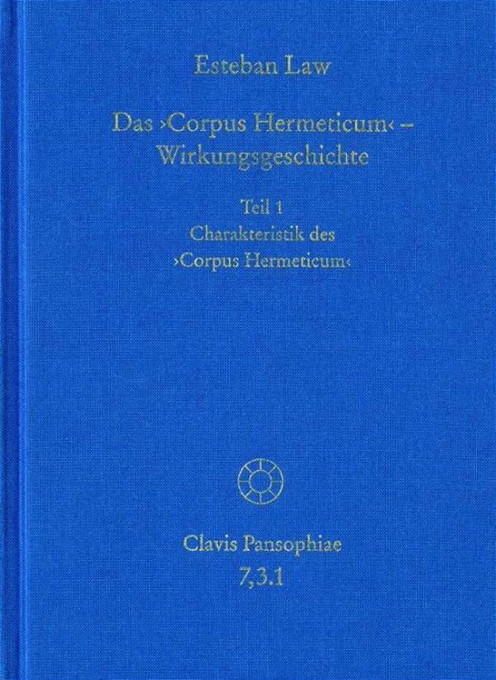Cover for Law · Charakteristik des Corpus Hermeticu (Book) (2018)