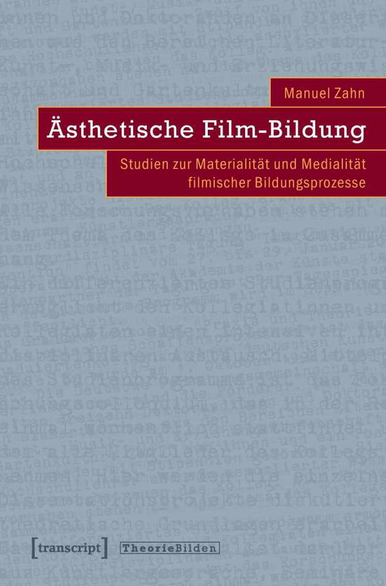 Cover for Zahn · Ästhetische Film-Bildung (Book)