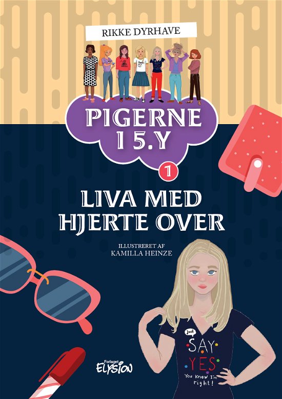 Cover for Rikke Dyrhave · Pigerne i 5.y: Liva med hjerte over (Innbunden bok) [1. utgave] (2022)