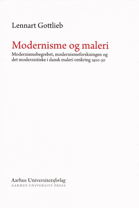 Cover for Lennart Gottlieb · Modernisme og maleri (Bound Book) [1. wydanie] [Indbundet] (2011)