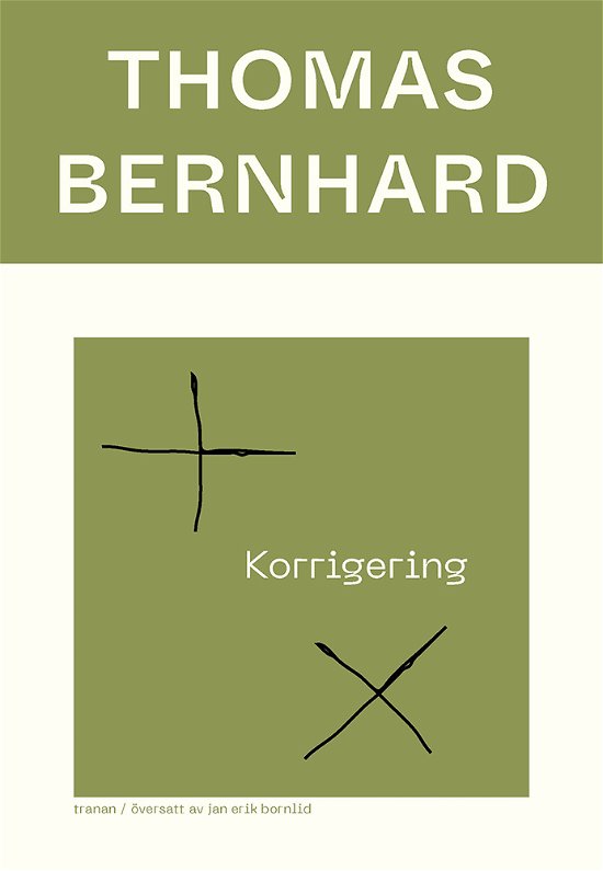 Cover for Thomas Bernhard · Korrigering (Bok) (2022)