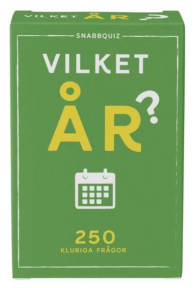 Cover for Vilket år? : SnabbQuiz (Book) (2024)