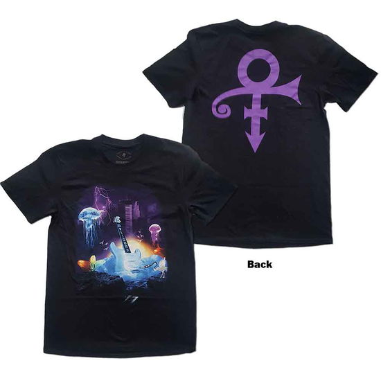 Cover for Prince · Prince Unisex T-Shirt: Lotus Flower (Back Print) (T-shirt)